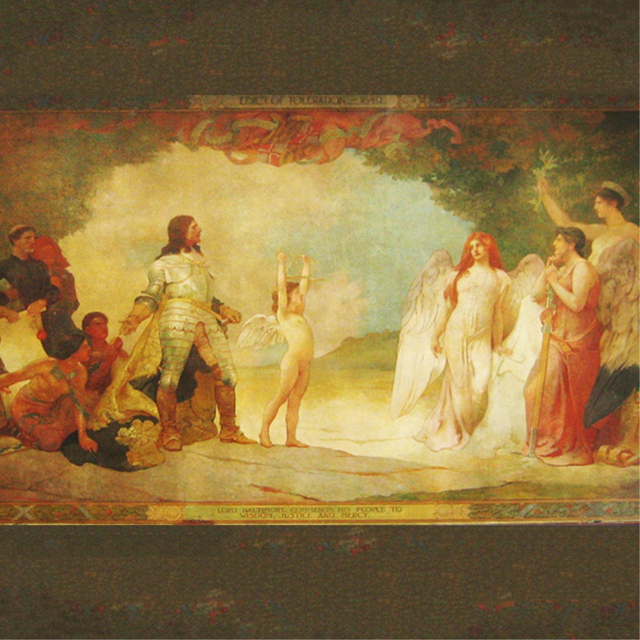 Lord Baltimore commends his people to Wisdom, Justice, and Mercy