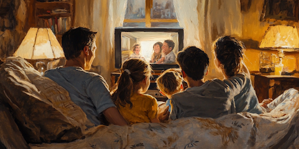 Family Sitting Together Watching TV | Movies About Family Values | Meaningful Family Movies